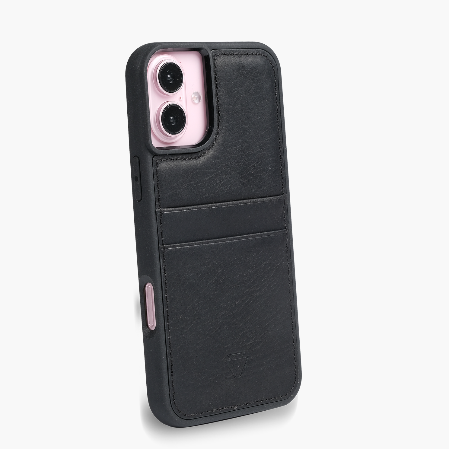 Wachikopa Leather Back Cover C.C. Case for iPhone 17 Black