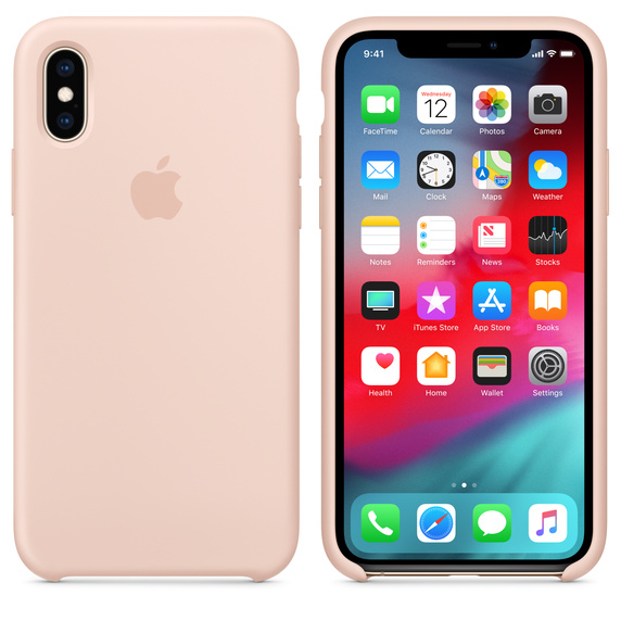 Apple Silicone Backcover for iPhone X - Pink Sand