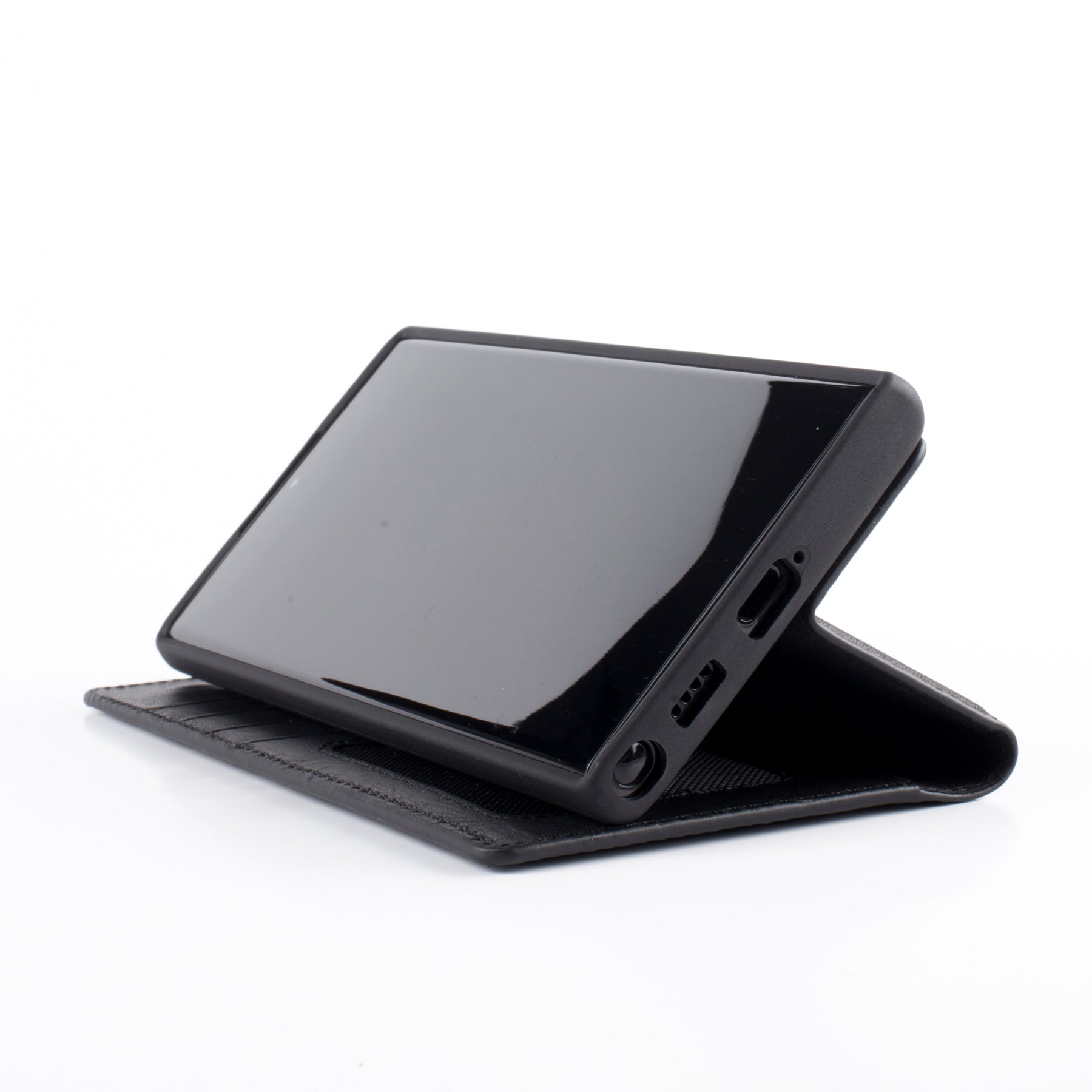 Wachikopa Genuine Leather Classic Bookcase for Samsung Galaxy S25 Ultra Black