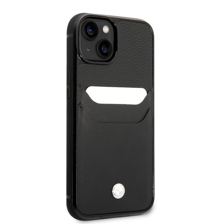 BMW BMHCP14M22RSEPK iPhone 14 Plus Hardcase Backcover - Card holder - Black