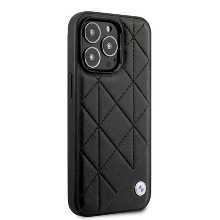 BMW BMHCP14M22RQDK iPhone 14 Plus Leather Black Signature collection Case Quilted Pattern