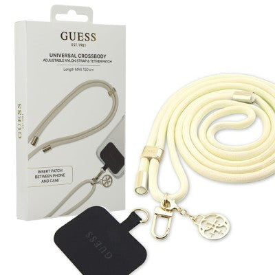 Guess GUUCNMG4EE Universal CBDY Cord beige Nylon 4G Metal Charm