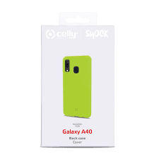 Celly Shock Back case Cover Galaxy A40 Yellow