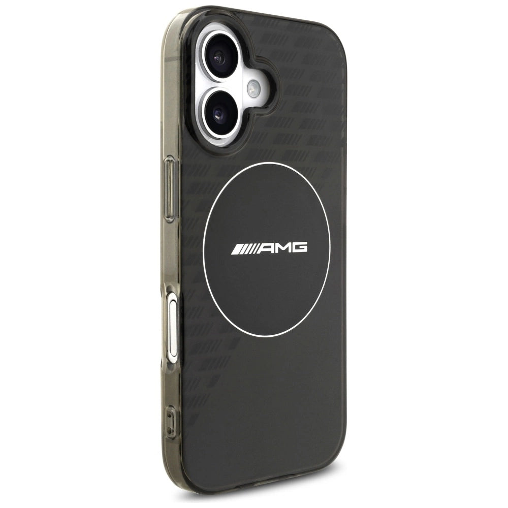 AMG AMHMP17S24HTRDK HardCase MagSafe Rhinestone Transparent SMOKED Black iPhone 17