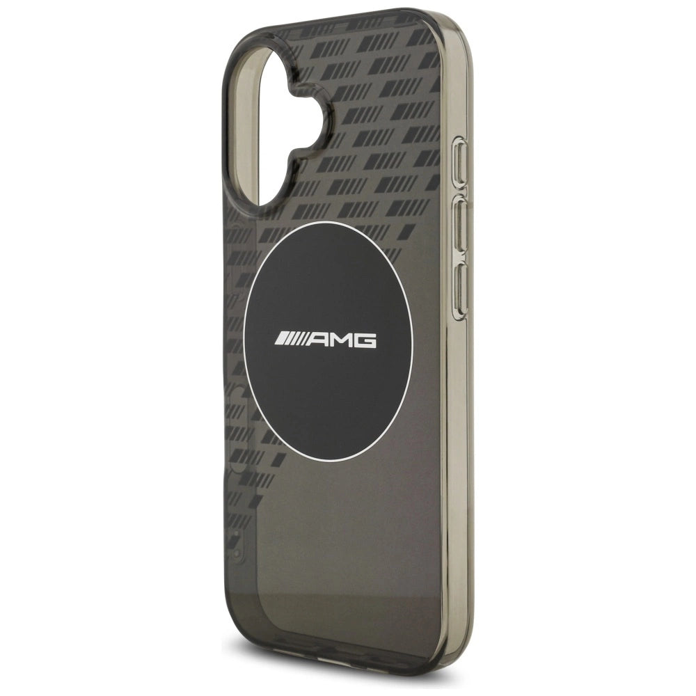 AMG AMHMP17S24HTRDK HardCase MagSafe Rhinestone Transparent SMOKED Black iPhone 17