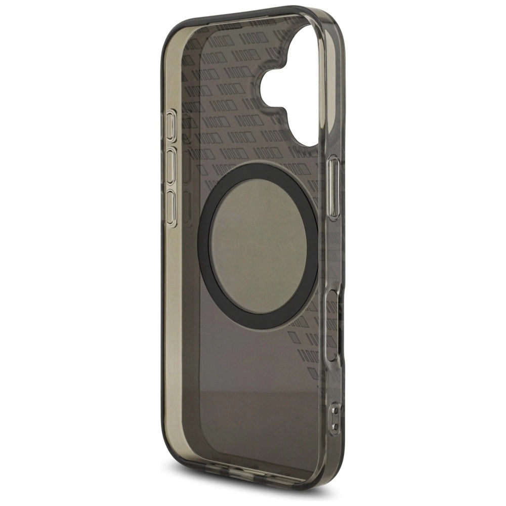 AMG AMHMP17S24HTRDK HardCase MagSafe Rhinestone Transparent SMOKED Black iPhone 17