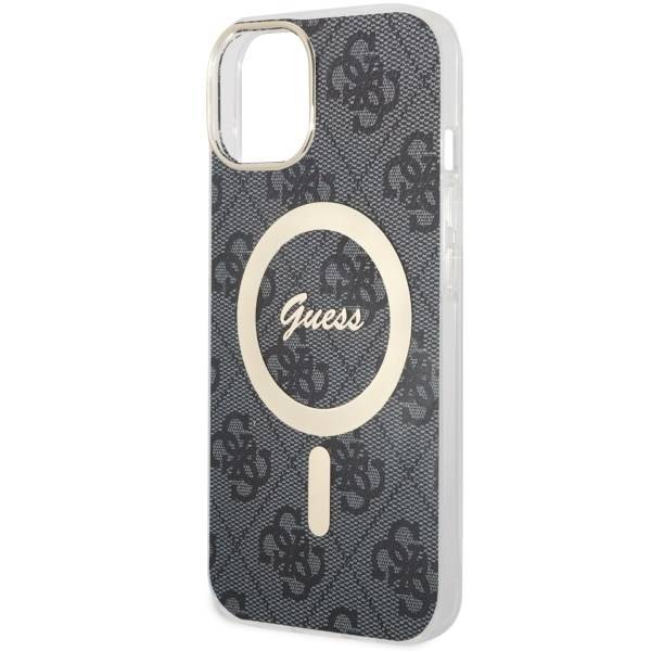 GUESS HC MagSafe IML 4G BLACK iPhone 14 / 15 / 13