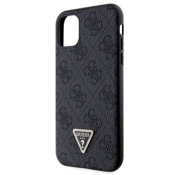 Guess GUHCN61P4TDSCPK iPhone 11 / Xr black hardcase Crossbody 4G Metal Logo