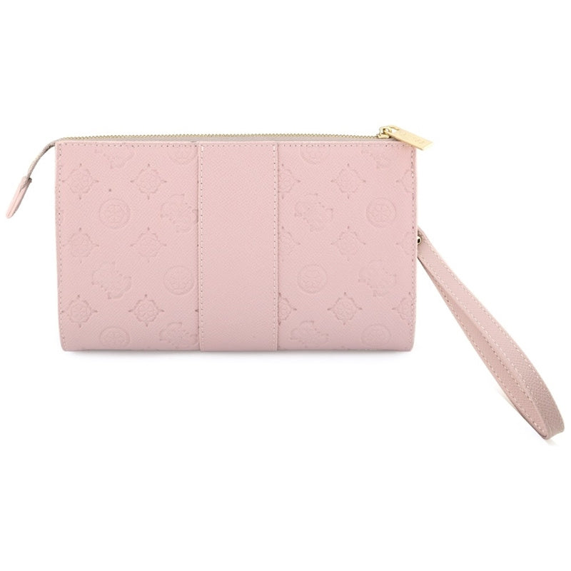 Guess Peony 4G Classic Logos Stripe - Clutch Phone Bag Pink