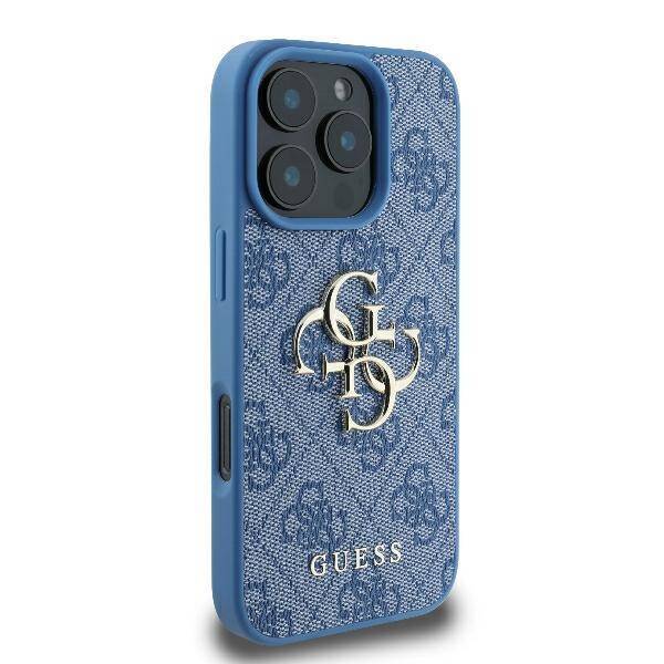 Guess Hardcase 4G PU Big Logo Blue
 iPhone 16 Pro