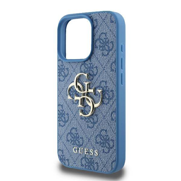 Guess Hardcase 4G PU Big Logo Blue
 iPhone 16 Pro