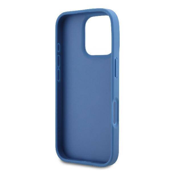 Guess Hardcase PU Leather 4G
 Triangle Strass Blue iPhone 16 Pro
 Max