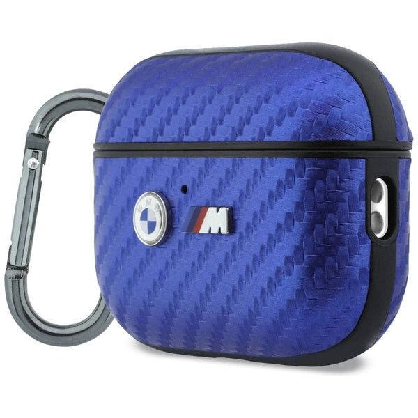 BMW M Carbon Metal Logo Case for AirPods Pro 3 - Light Blue