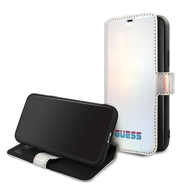 GUESS Apple iPhone 11 Pro Book Iridescent Silver Case