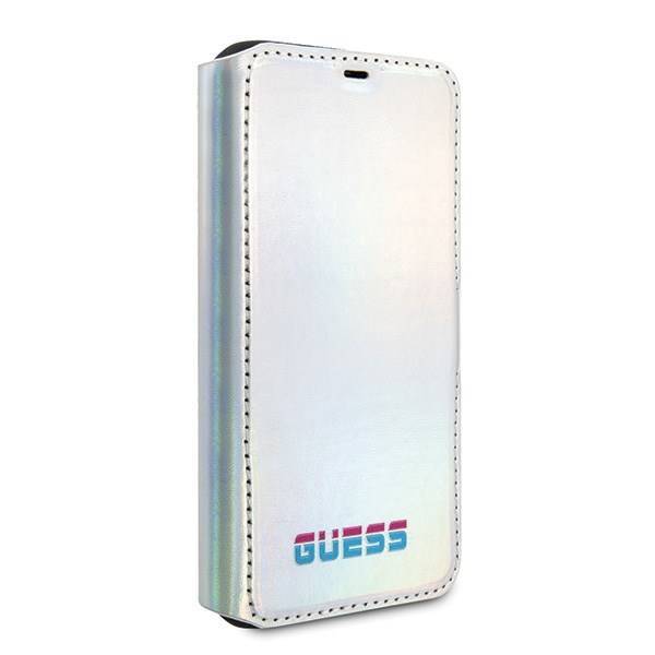 GUESS Apple iPhone 11 Pro Max Book Iridescent Silver Case