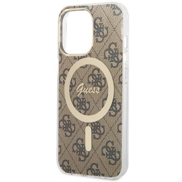 Guess GUHMP13LH4STW iPhone 13 Pro brown hardcase 4G MagSafe