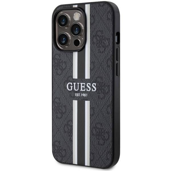 GUESS HC MagSafe 4G PRINTED STRIPES BLACK iPhone 13 Pro