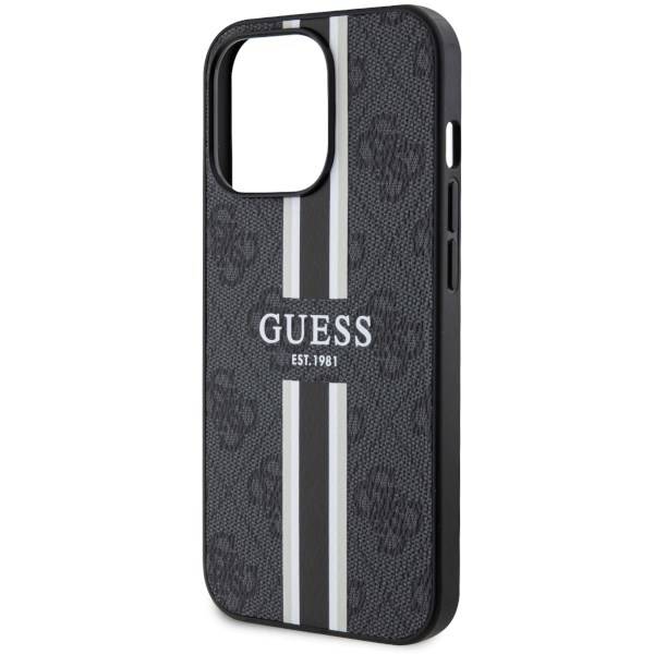 GUESS HC MagSafe 4G PRINTED STRIPES BLACK iPhone 13 Pro