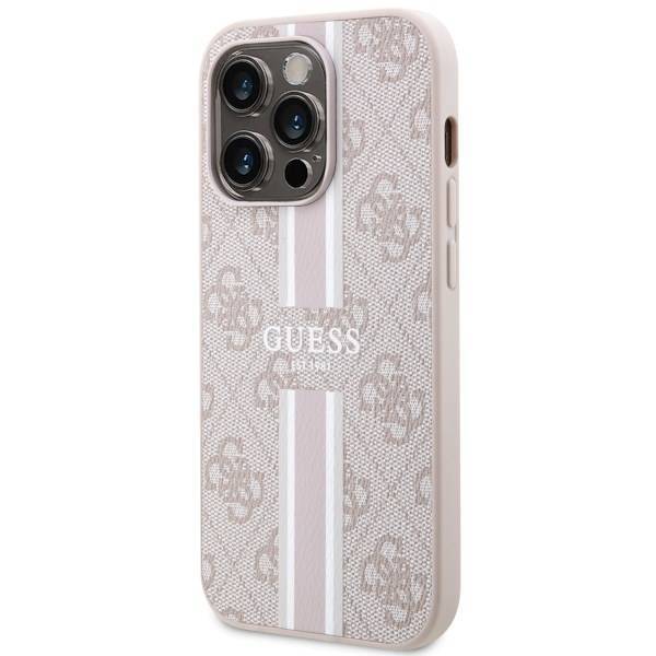 GUESS HC MagSafe 4G PRINTED STRIPES PINK iPhone 14 Pro