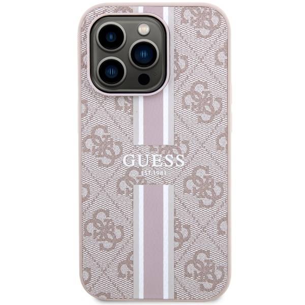 GUESS HC MagSafe 4G PRINTED STRIPES PINK iPhone 14 Pro