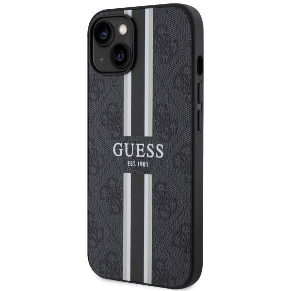 GUESS HC MagSafe 4G PRINTED STRIPES BLACK iPhone 14 Plus