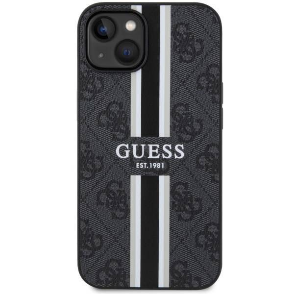 GUESS HC MagSafe 4G PRINTED STRIPES BLACK iPhone 14 Plus