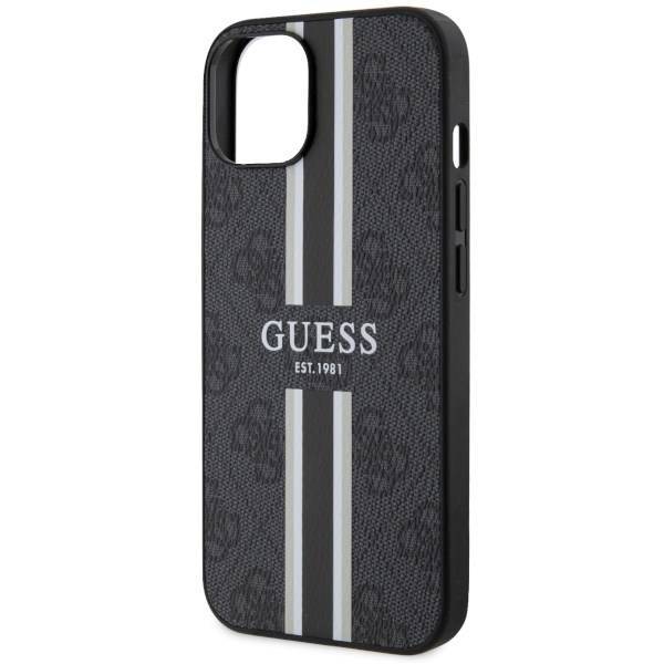 GUESS HC MagSafe 4G PRINTED STRIPES BLACK iPhone 14 Plus