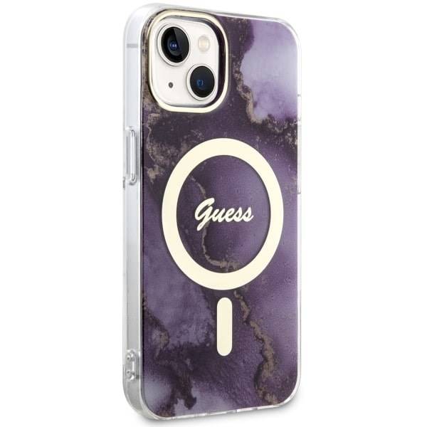 GUESS HC MagSafe IML GOLDEN MARBLE PURPLE iPhone 11