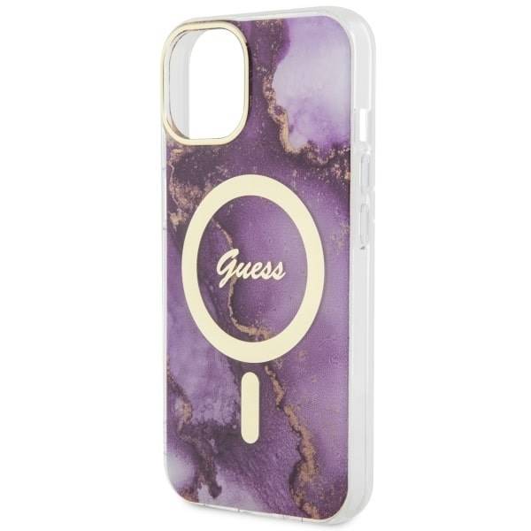 GUESS HC MagSafe IML GOLDEN MARBLE PURPLE iPhone 11