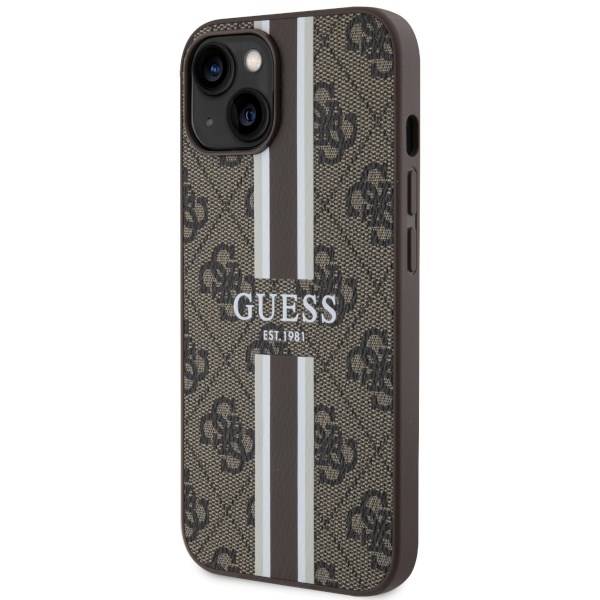 GUESS HC MagSafe 4G PRINTED STRIPES BROWN iPhone 13 / 14 / 15