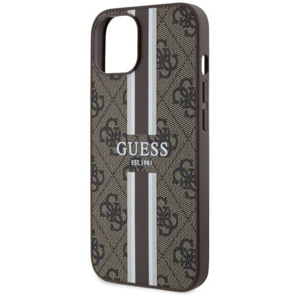 GUESS HC MagSafe 4G PRINTED STRIPES BROWN iPhone 13 / 14 / 15