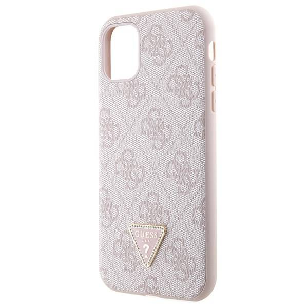 Guess GUHCN61P4TDSCPP iPhone 11 / Xr pink hardcase Crossbody 4G Metal Logo