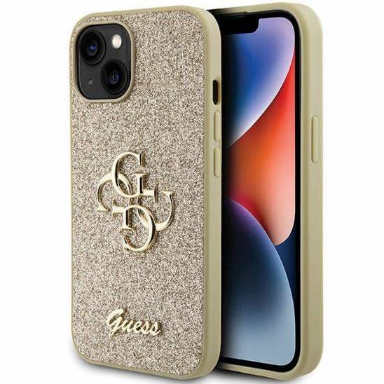 GUESS GUHCP15SHG4SGD HC FIXED GLITTER BIG 4G GOLD iPhone 15 / 14 / 13