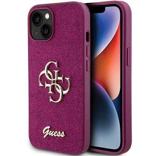 Guess Hardcase FIXED Glitter BIG 4G PURPLE iPhone 15 Plus