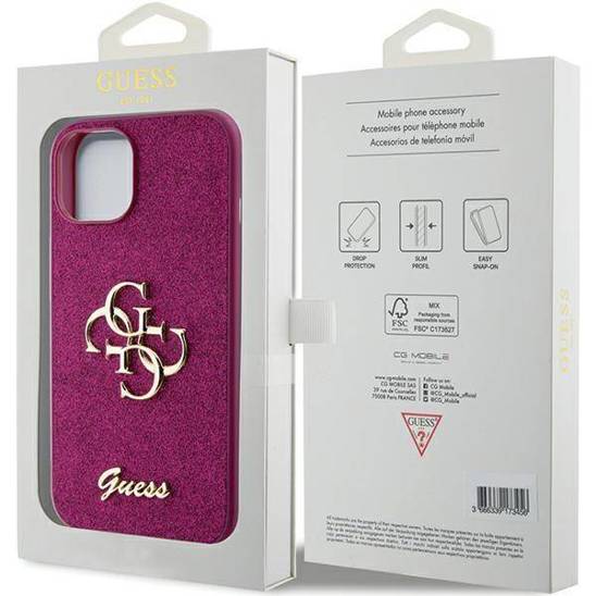 GUESS HC FIXED GLITTER BIG 4G PURPLE iPhone 15 / 14 / 13