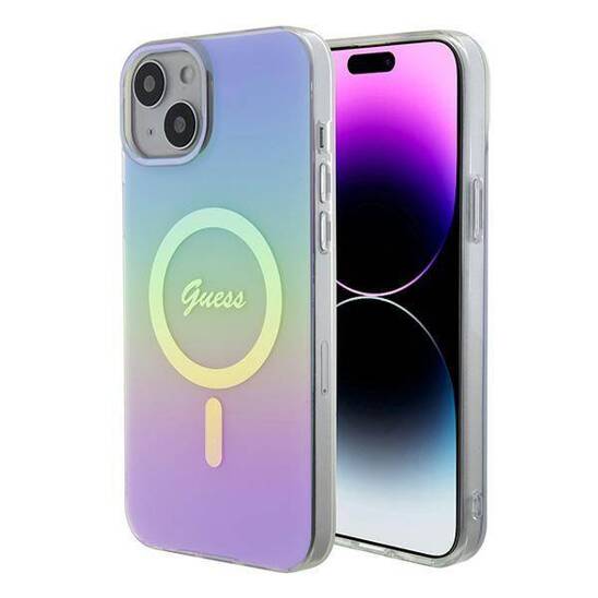 GUESS HC IML MagSafe IRIDESCENT PURPLE iPhone 15 / 14 / 13