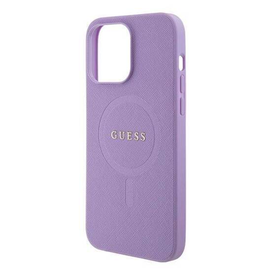 GUESS HC PU SAFFIANO MagSafe PURPLE iPhone 15 / 14 / 13