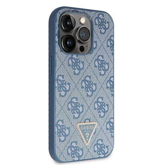 GUESS GUHCP15LP4TDSCPB HC PU LEATHER METAL LOGO STRASS CROSSBODY BLUE iPhone 15 Pro