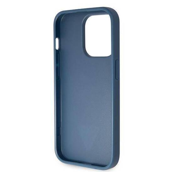 GUESS GUHCP15LP4TDSCPB HC PU LEATHER METAL LOGO STRASS CROSSBODY BLUE iPhone 15 Pro