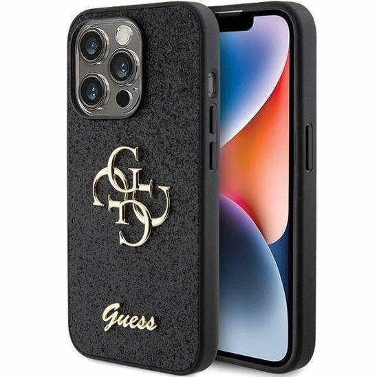 GUESS GUHCP15XHG4SGK HC FIXED GLITTER BIG 4G BLACK iPhone 15 Pro Max