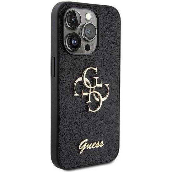 GUESS GUHCP15XHG4SGK HC FIXED GLITTER BIG 4G BLACK iPhone 15 Pro Max