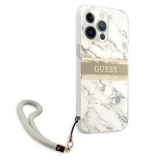 Guess GUHCP12MKMABGR iPhone 12/12 Pro Gray hardcase with Removeable Strap