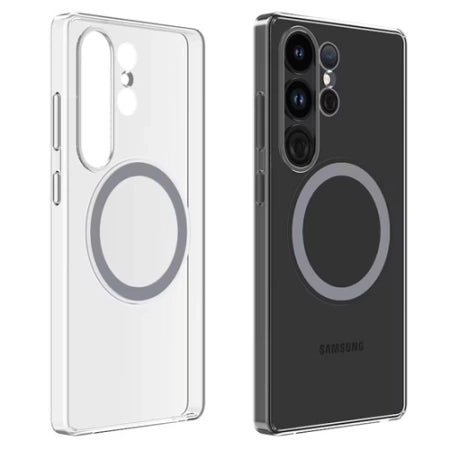 Samsung Galaxy S25 Ultra Back Cover met Magneet Transparant