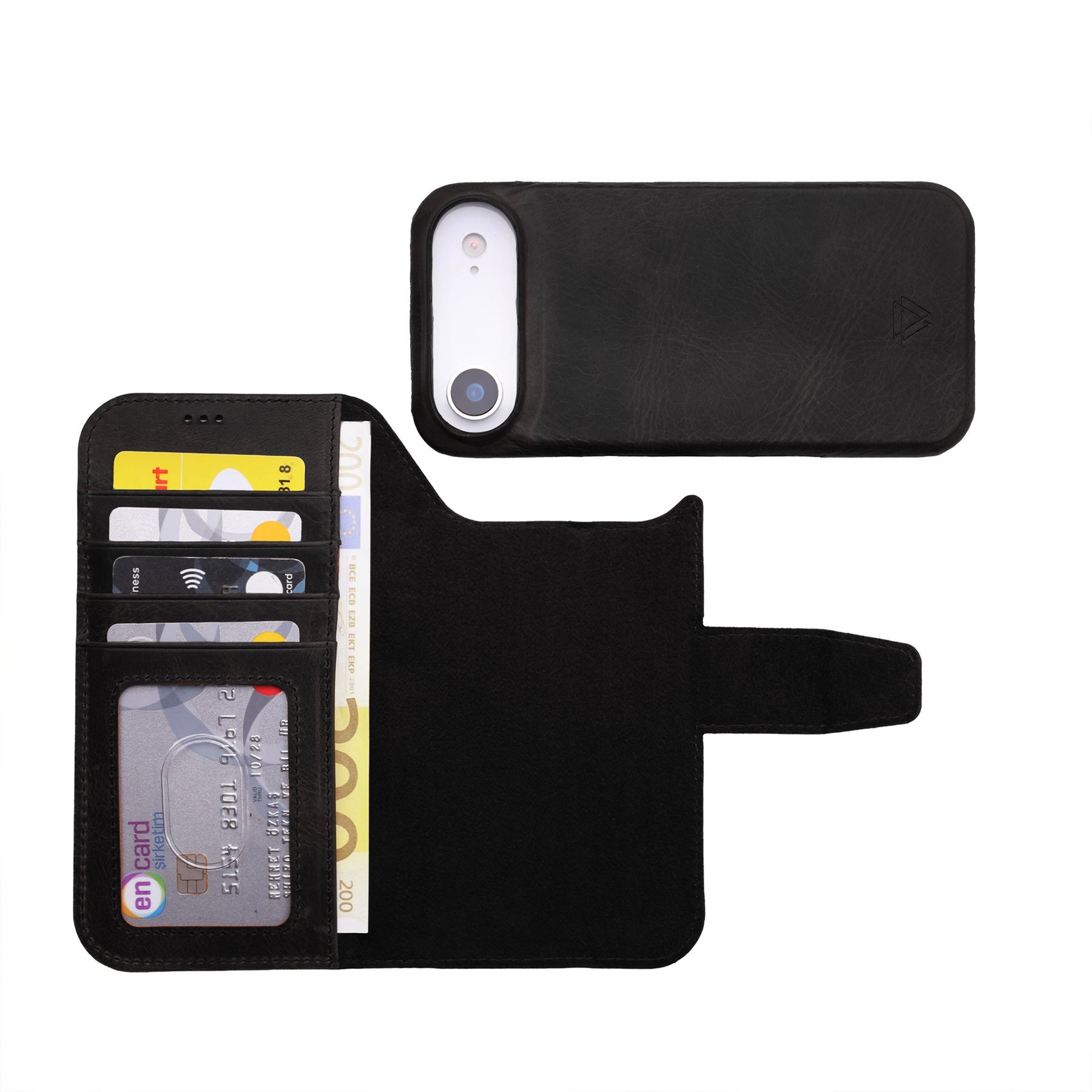 Wachikopa Leather Magic Book Case 2 in 1 for iPhone 17 Air Black