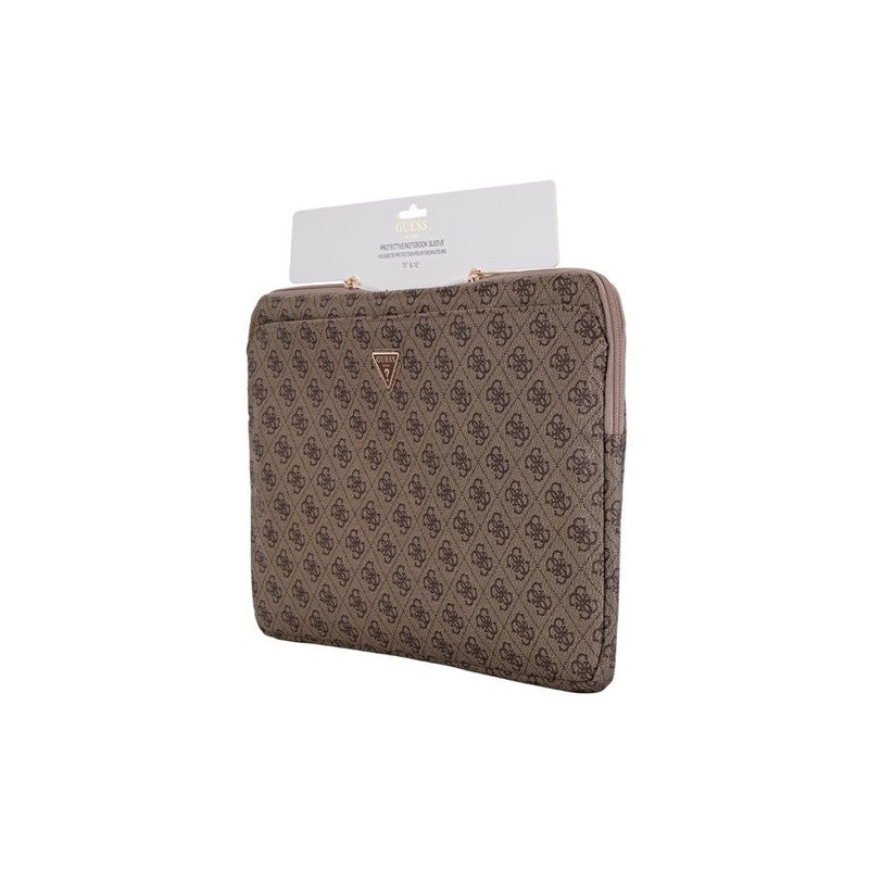 Guess  COMP. Sleeve 4G Zipper Pocket and Triangle Logo Brown 15/ 16