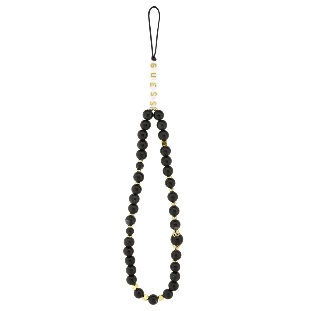 Guess GUHCP15XP4GMGSK PU W/ Strap 4G metal logo band case iPhone 15 Pro Max black