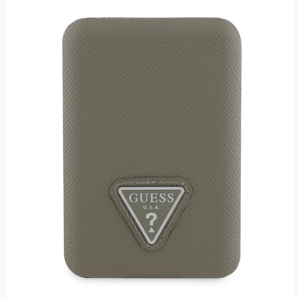 Guess PU Grained Triangle Logo MagSafe Powerbanka 5000mAh Brown
