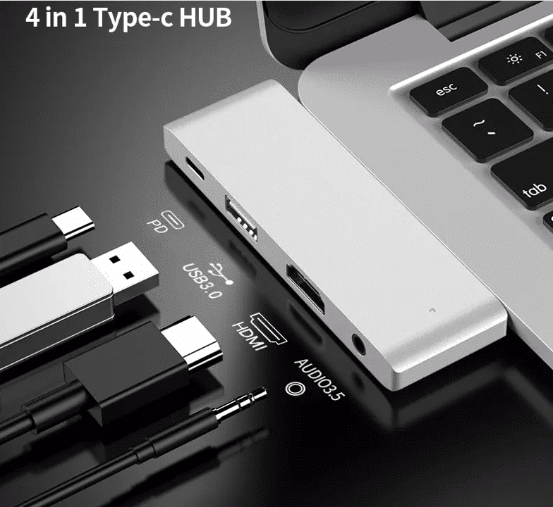 Hyper HyperDrive 6-in-1 USB-C Hub for iPad Pro/Air (HD319B) Zilver