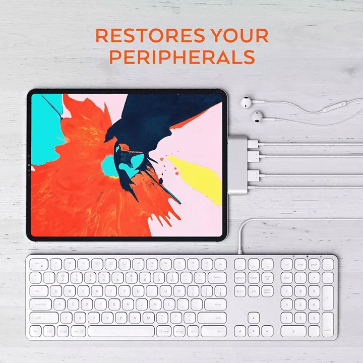 Hyper HyperDrive 6-in-1 USB-C Hub for iPad Pro/Air (HD319B) Zilver