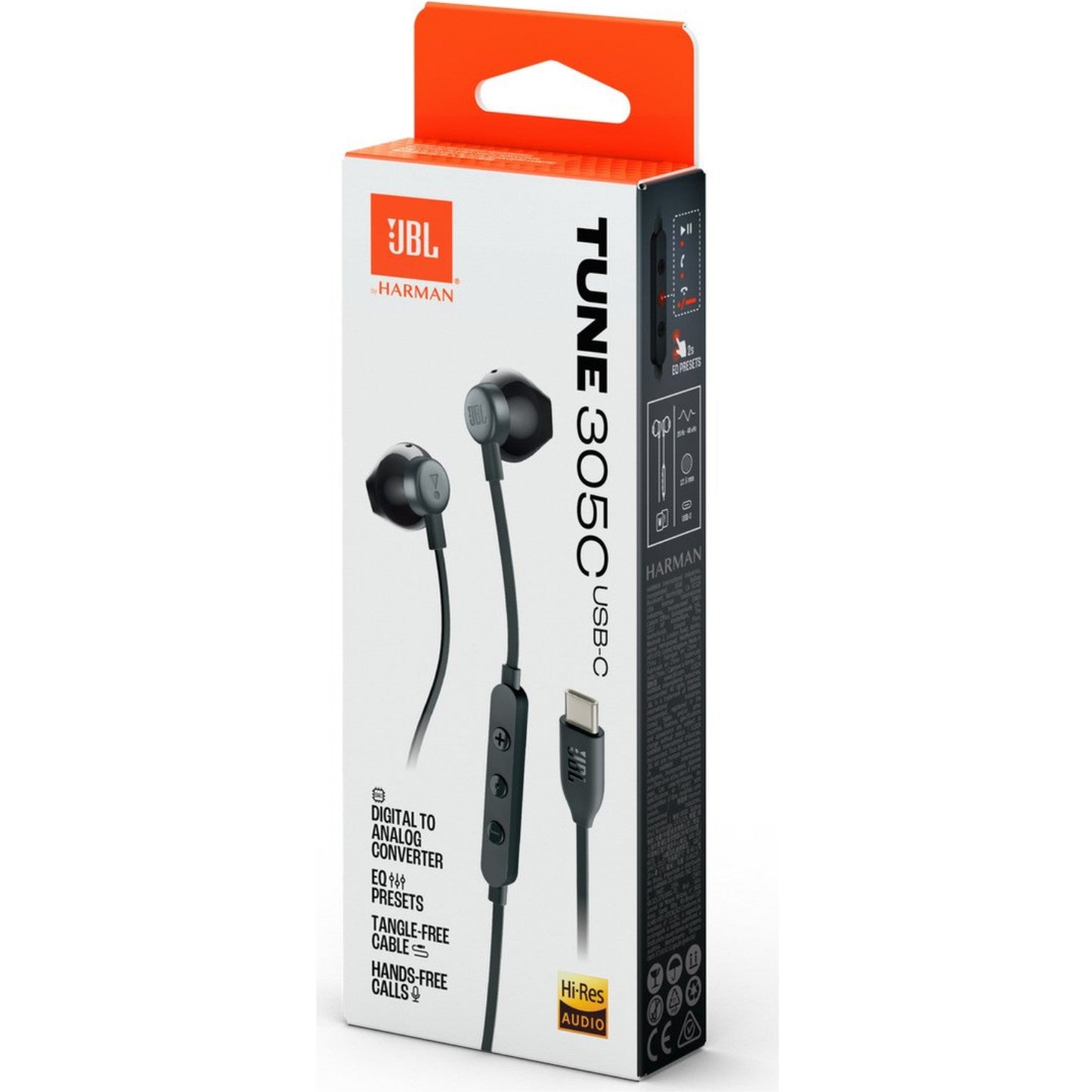 JBL TUNE 305C USB-C in-ear Earphones black